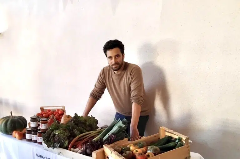 Un étal de légumes en vente directe (photo fournie par MaraichPro)